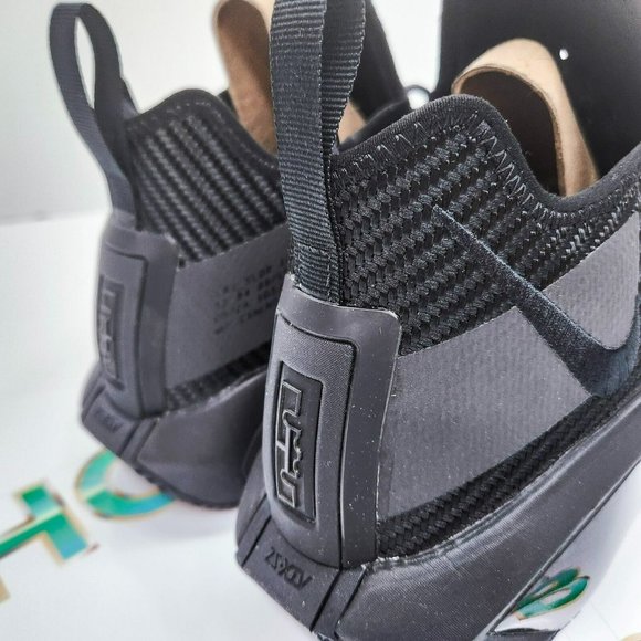 LeBron Soldier 14 Men's Triple Black High Top Basketball Shoe Sneaker - Picture 8 of 11